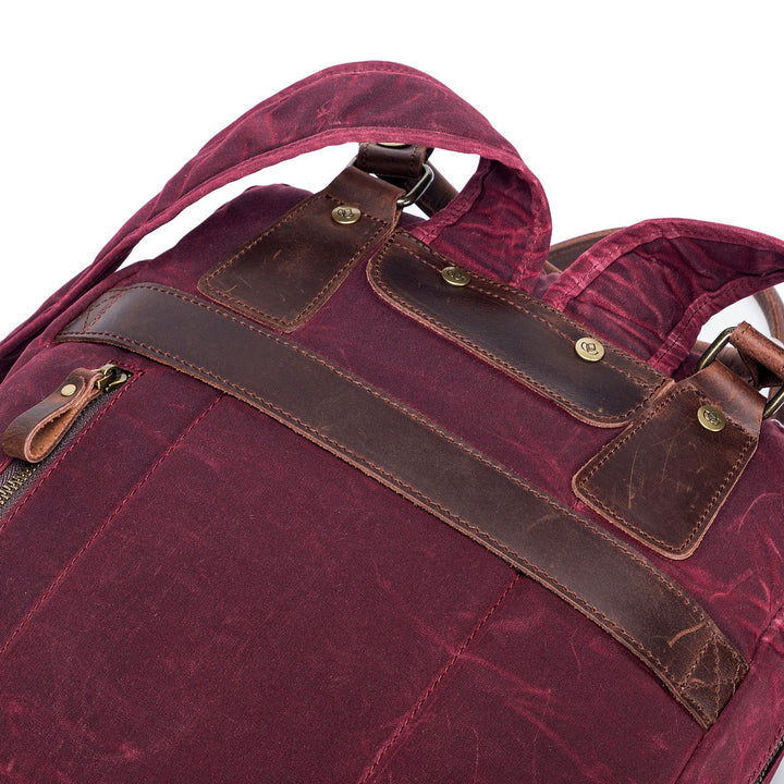 della Q Maker's Canvas Backpack - Olive - Extra Image