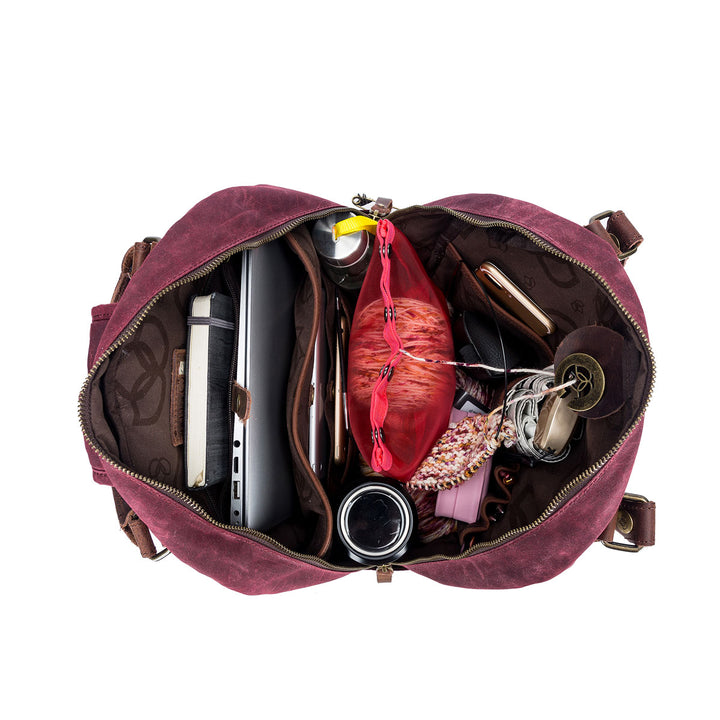 della Q Maker's Canvas Backpack - Olive - Extra Image