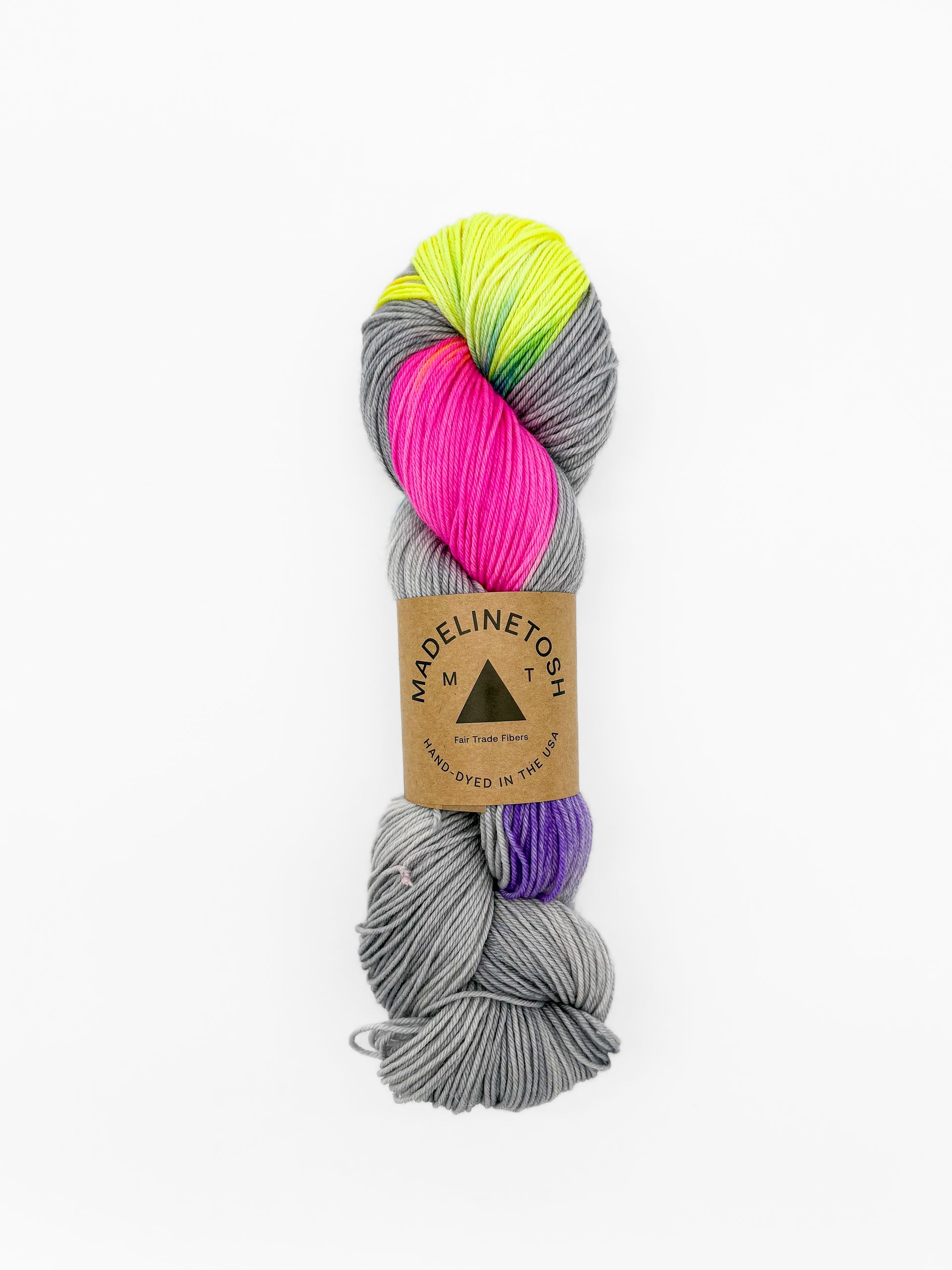 Madelinetosh Woolcycle Sport Yarn - Cloudy With a Chance of Rainbows