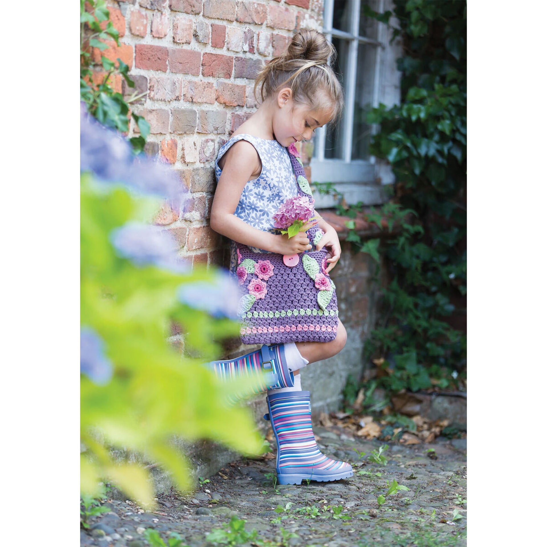 Rowan Little Rowan Blossom Collection Patterns - Cluster Bag - PDF Download