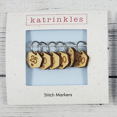 Katrinkles Stitch Markers - Cast On Counting Numbers Stitch Marker Set