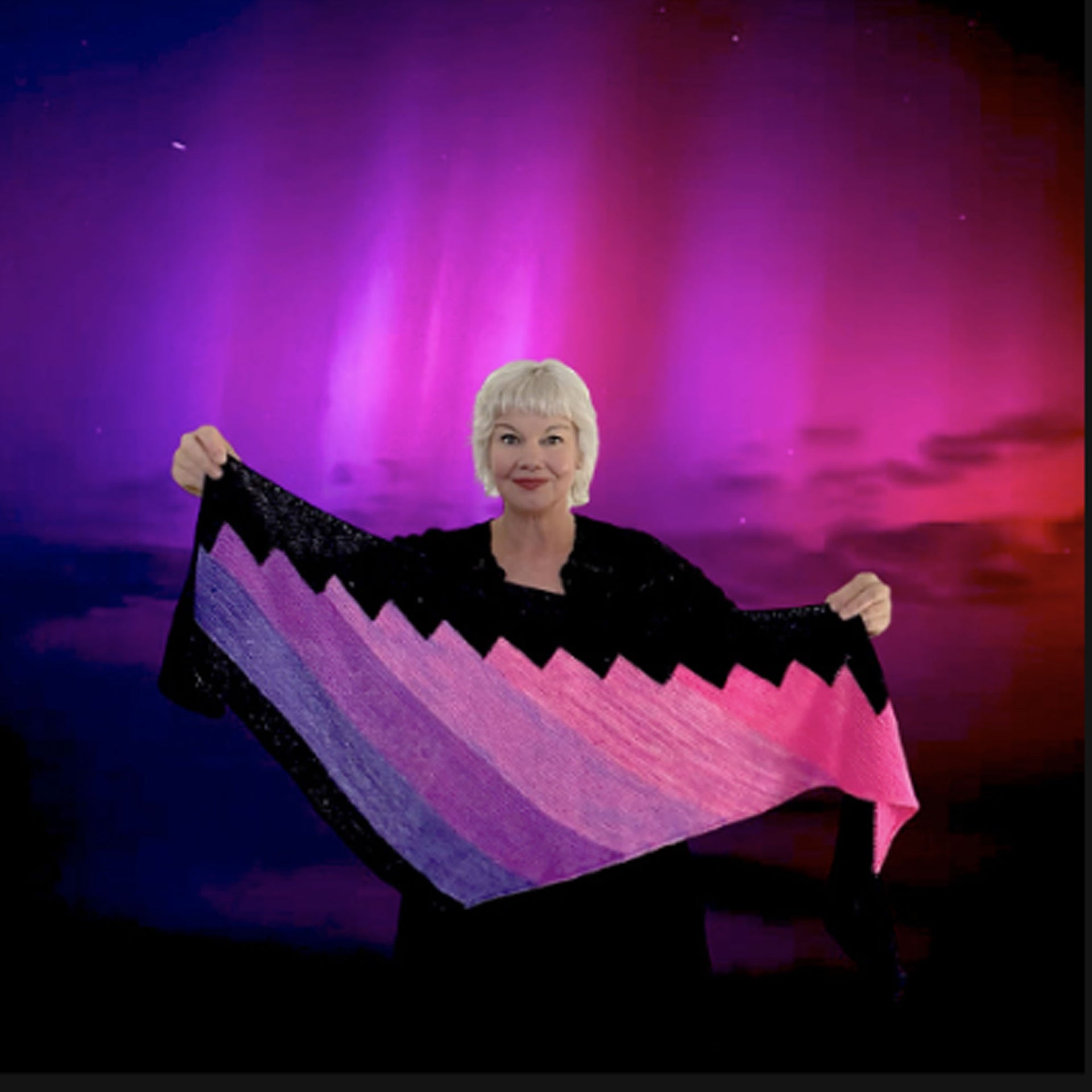Koigu Aurora Hunter Shawl Yarn Pack - Large - South Star