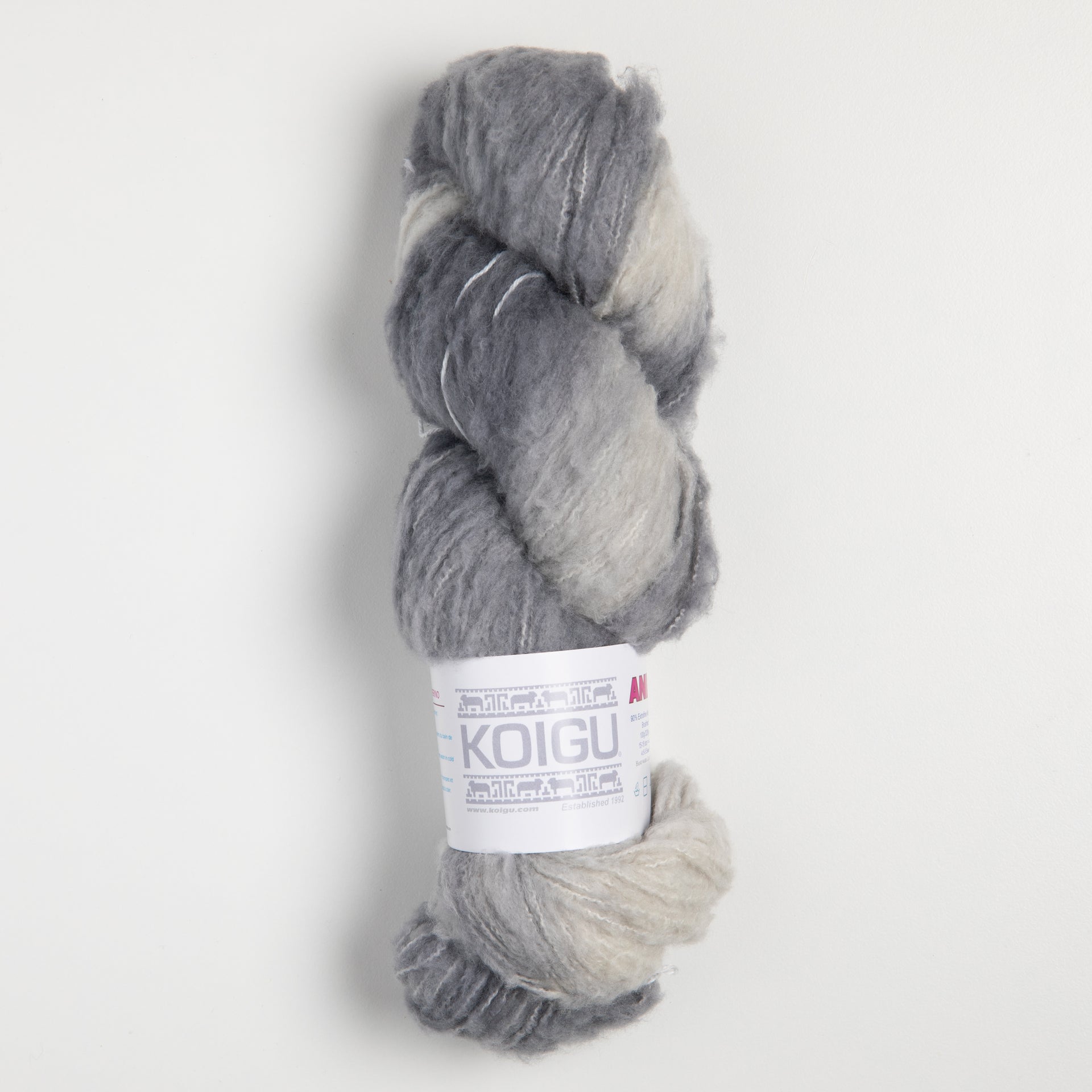 Koigu Andra Yarn - AM1 Grey