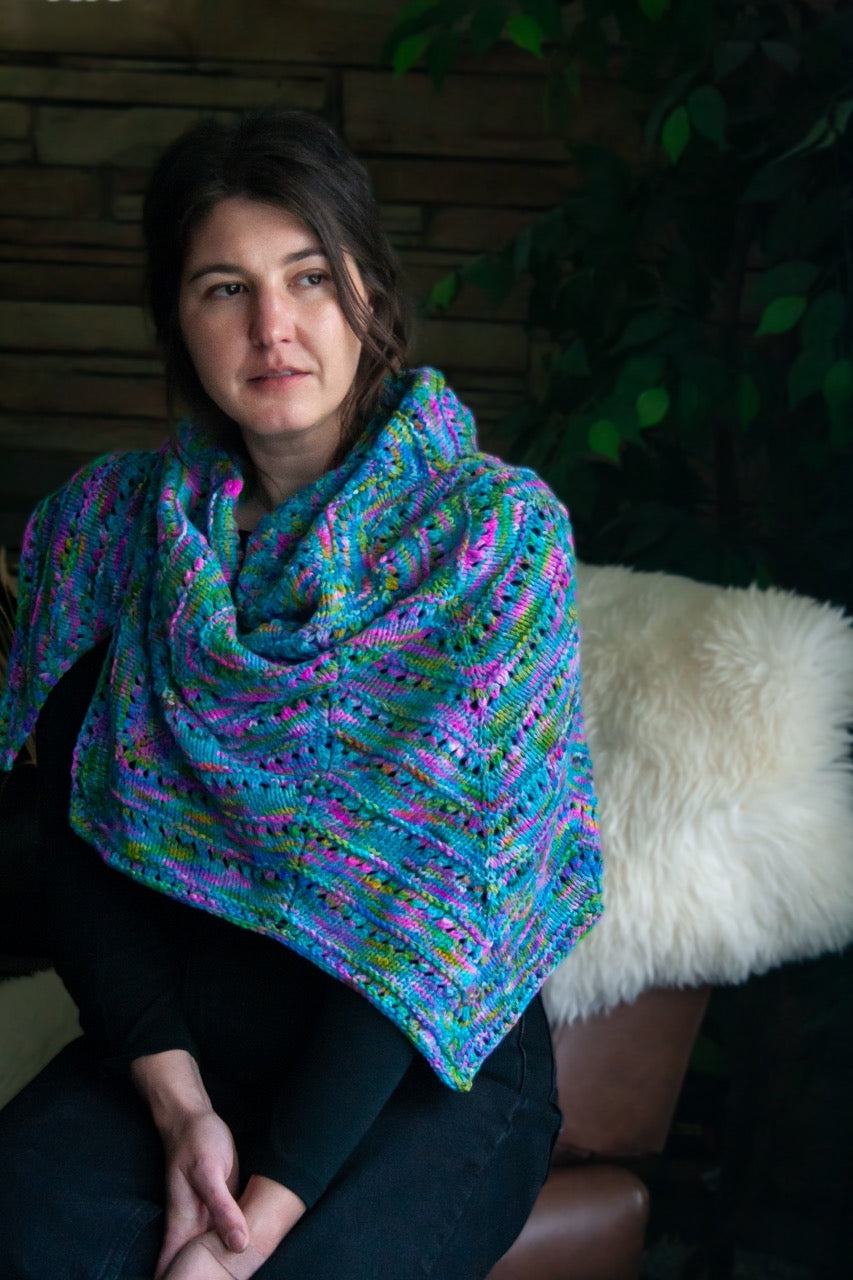 Modern Daily Knitting x Madelinetosh Atlas Kits - Lady Bird Shawl