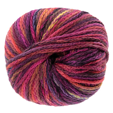 Lana Grossa Cool Merino Big Color Yarn - 401 Black Red/Violet/Pinks/Red/Yellow Green