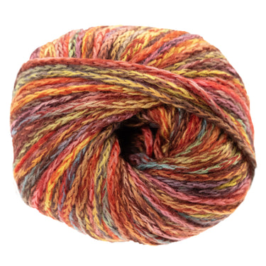 Lana Grossa Cool Merino Big Color Yarn - 402 Red/Yellow/Mint/Brown/Rose