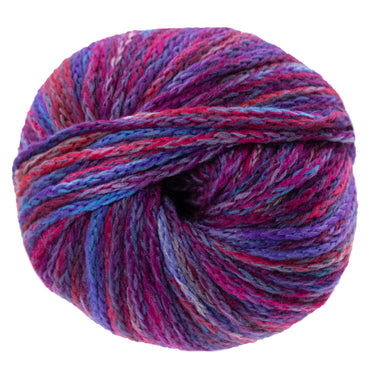 Lana Grossa Cool Merino Big Color Yarn - 408 Fuchsia/Violet/Light Grey/Blues