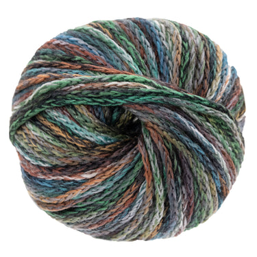 Lana Grossa Cool Merino Big Color Yarn - 412 Grey/Yellow/Olive/Turquoise/Green