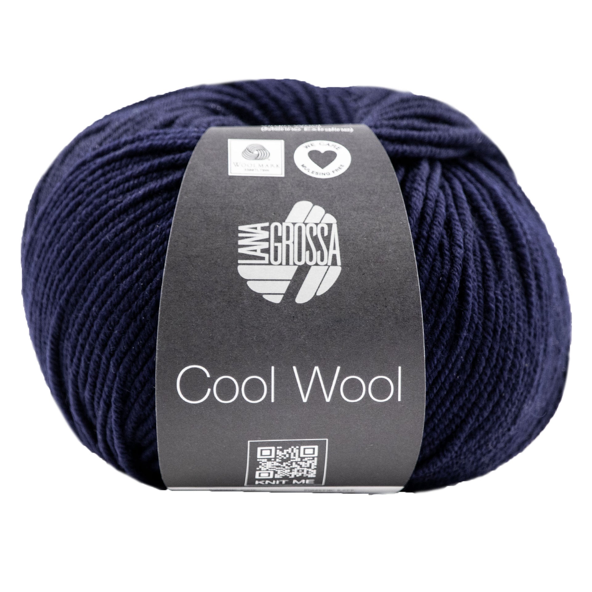 Lana Grossa Cool Wool Yarn - 0414 Night Blue