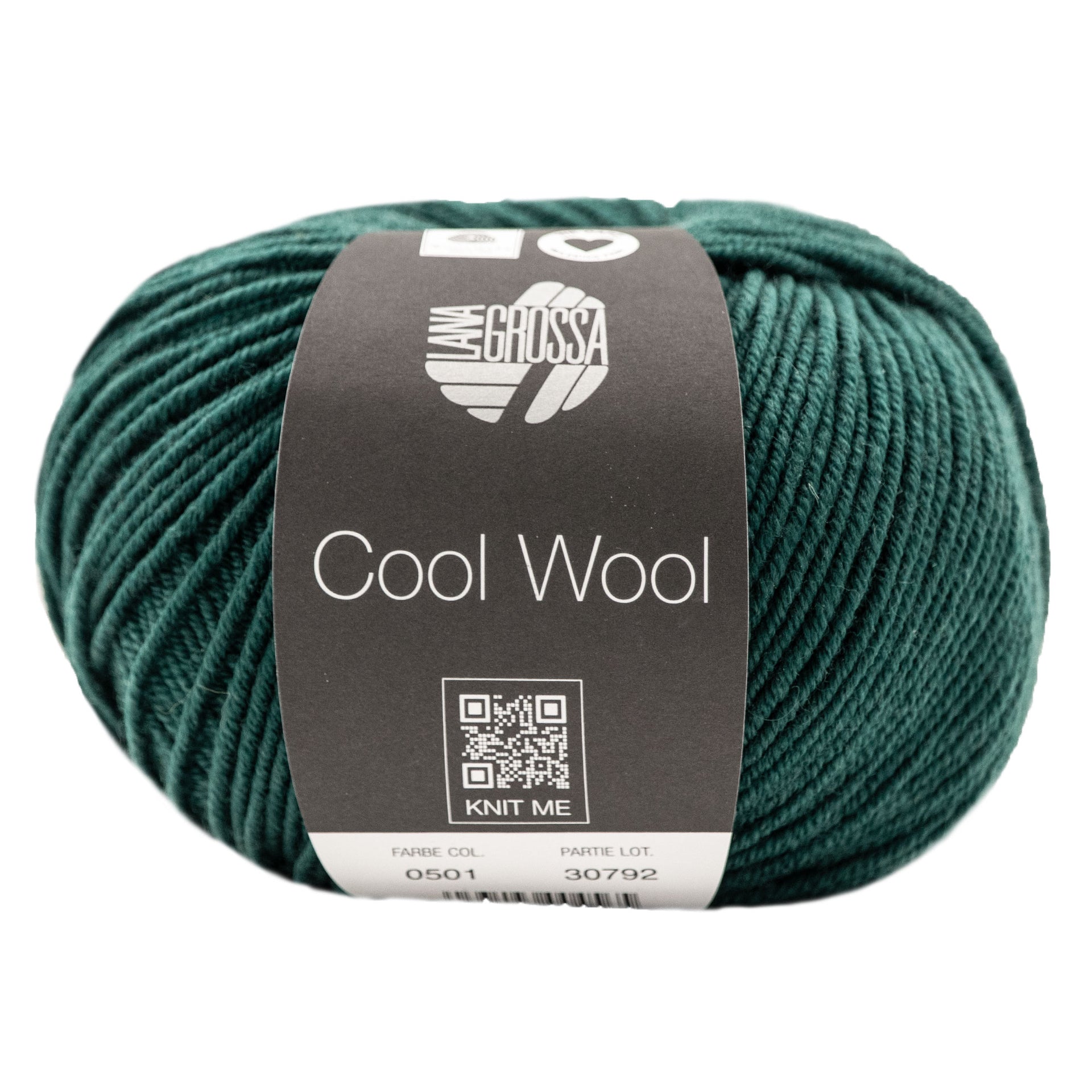 Lana Grossa Cool Wool Yarn - 0501 Bottle Green