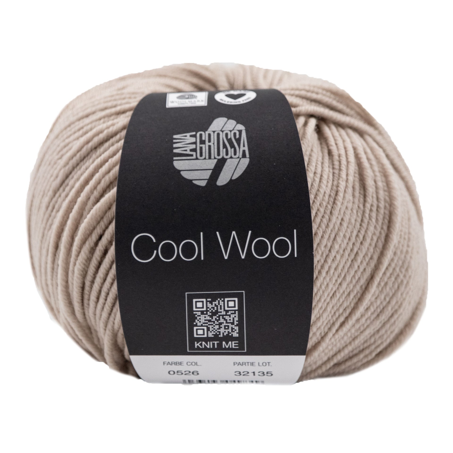 Lana Grossa Cool Wool Yarn - 0526 Beige