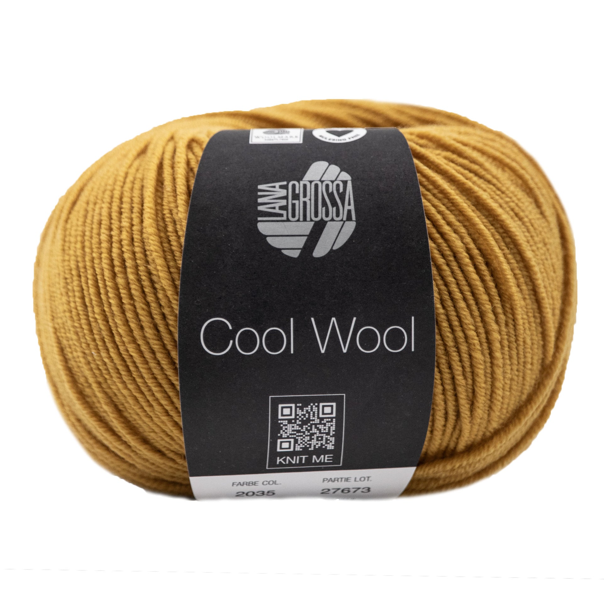 Lana Grossa Cool Wool Yarn - 2035 Honey Yellow