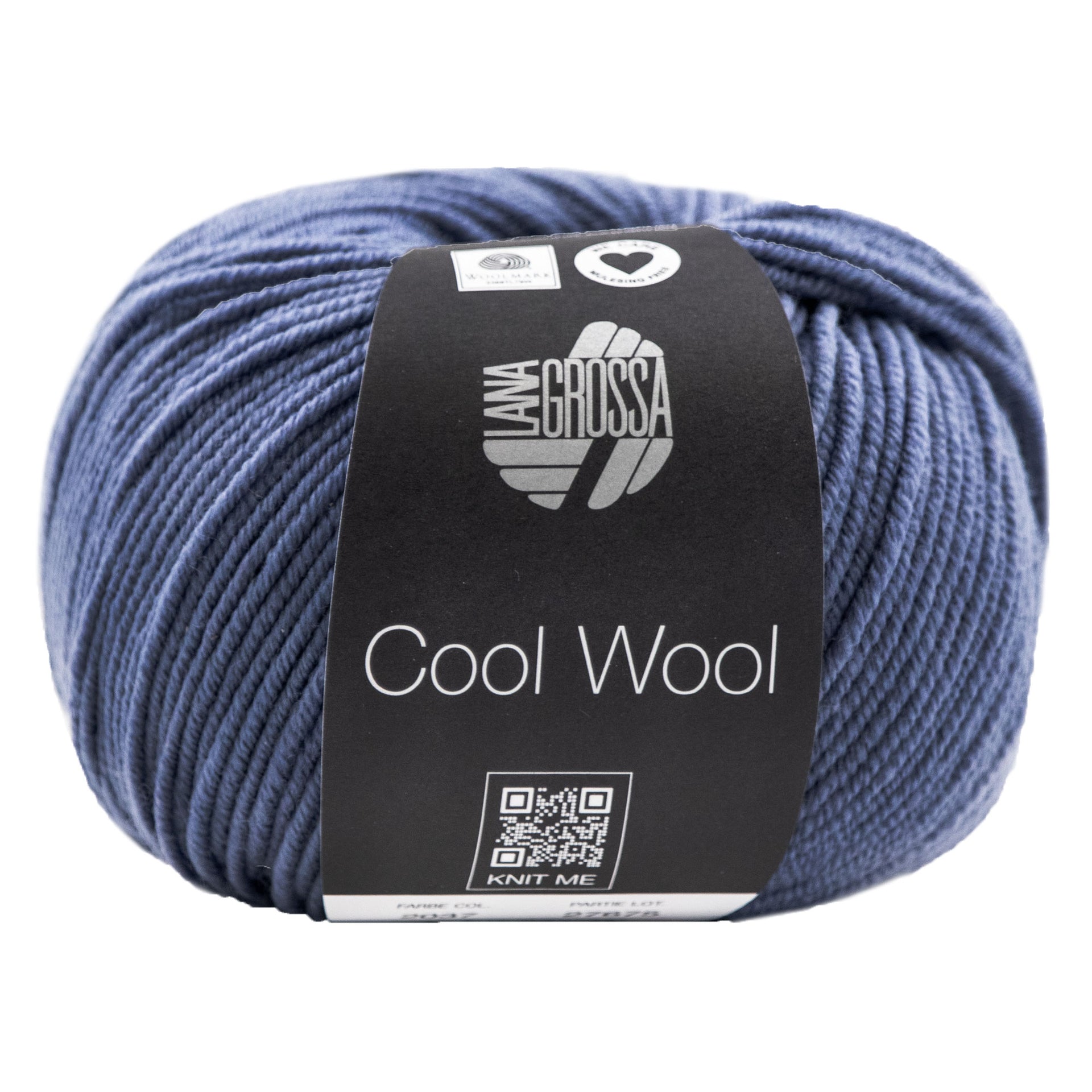 Lana Grossa Cool Wool Yarn - 2037 Steel Blue