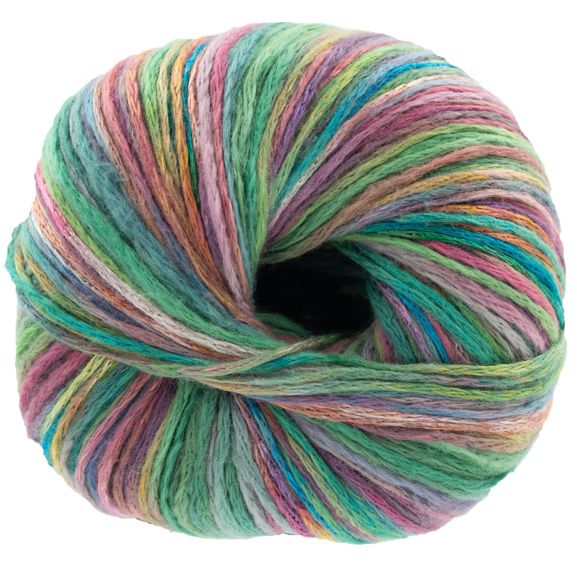Lana Grossa Cotonella Multi - 105 Green/Pink/Yellow/Petrol
