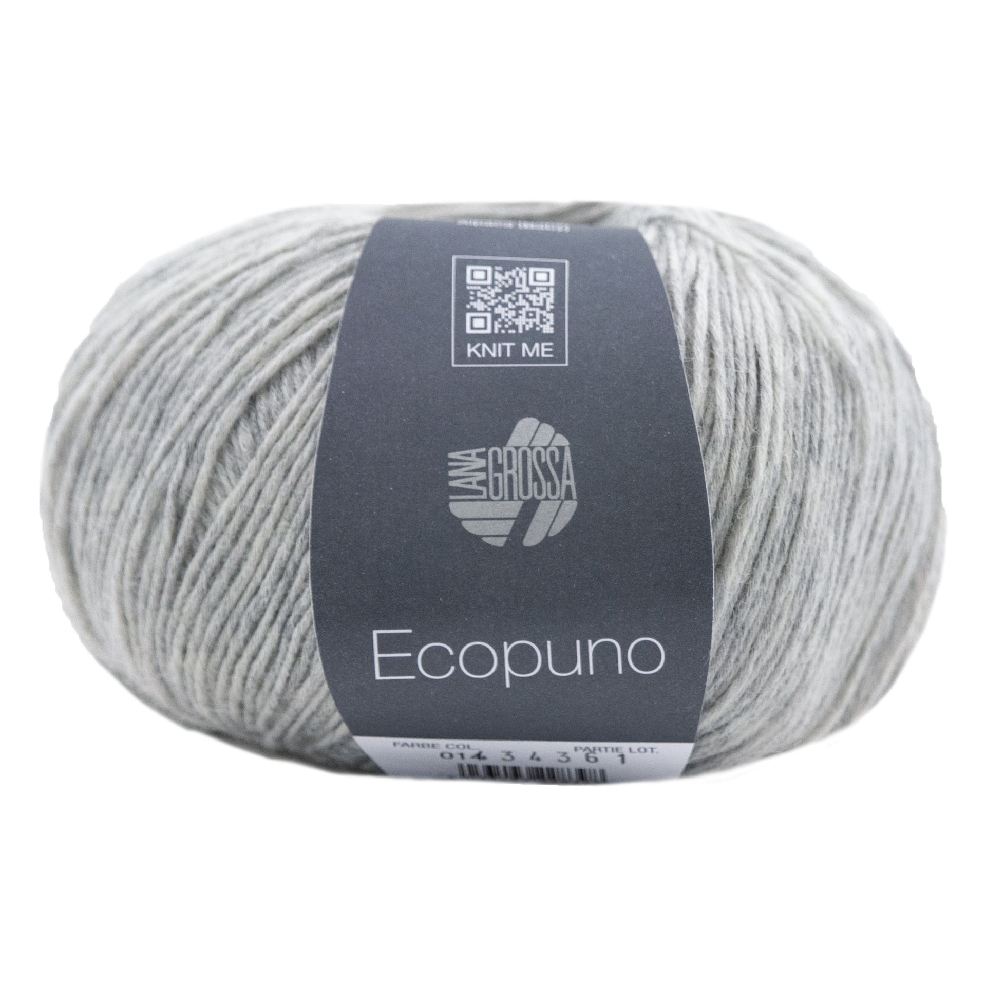 Lana Grossa Ecopuno Yarn - 014 Light Grey