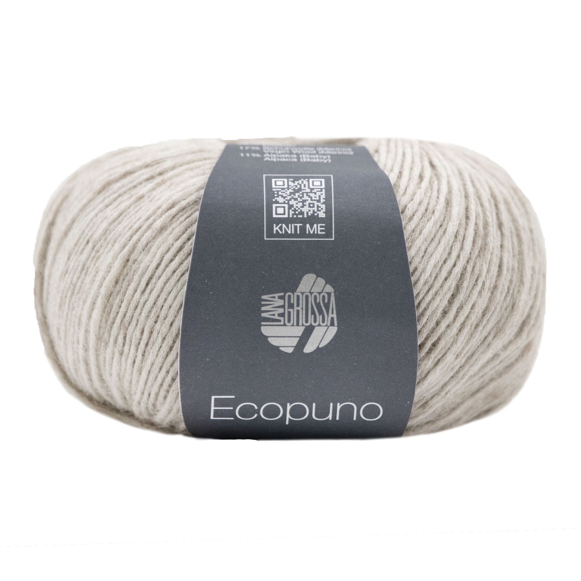 Lana Grossa Ecopuno Yarn - 018 Greige