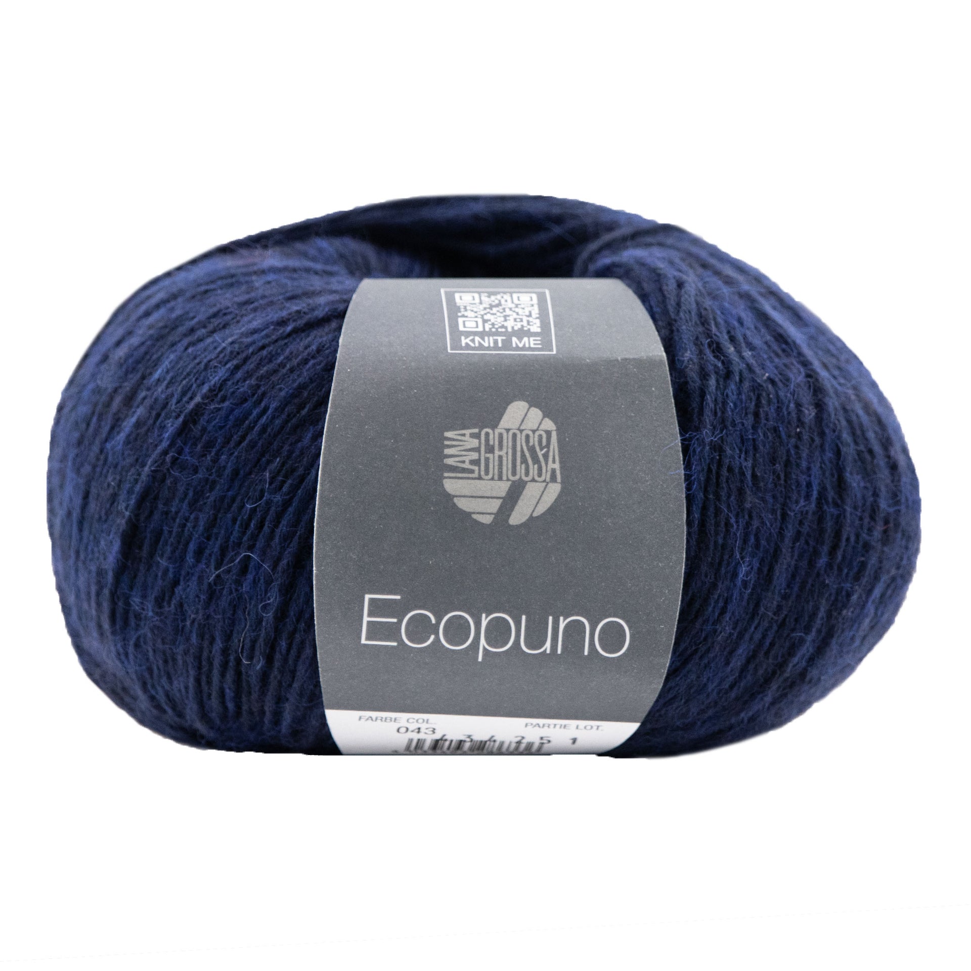 Lana Grossa Ecopuno Yarn - 043 Night Blue
