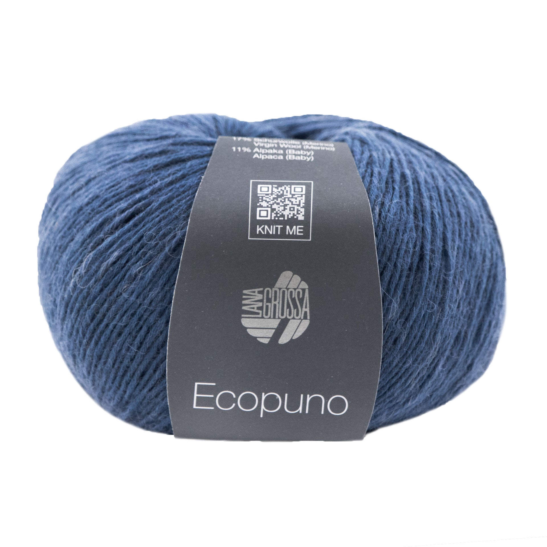 Lana Grossa Ecopuno Yarn - 076 Dark Blue