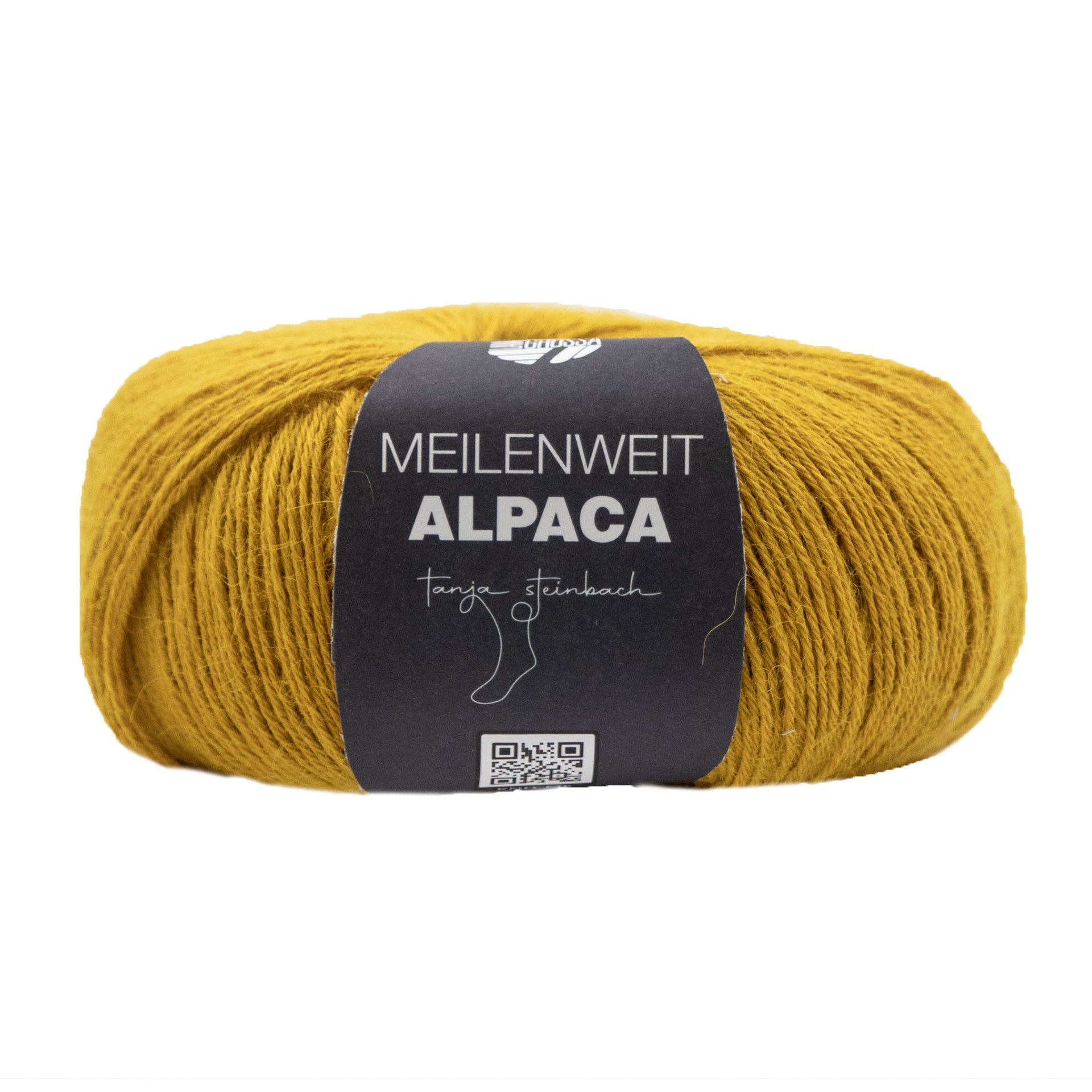 Lana Grossa Meilenweit Alpaca Yarn - 2004 Saffron Yellow