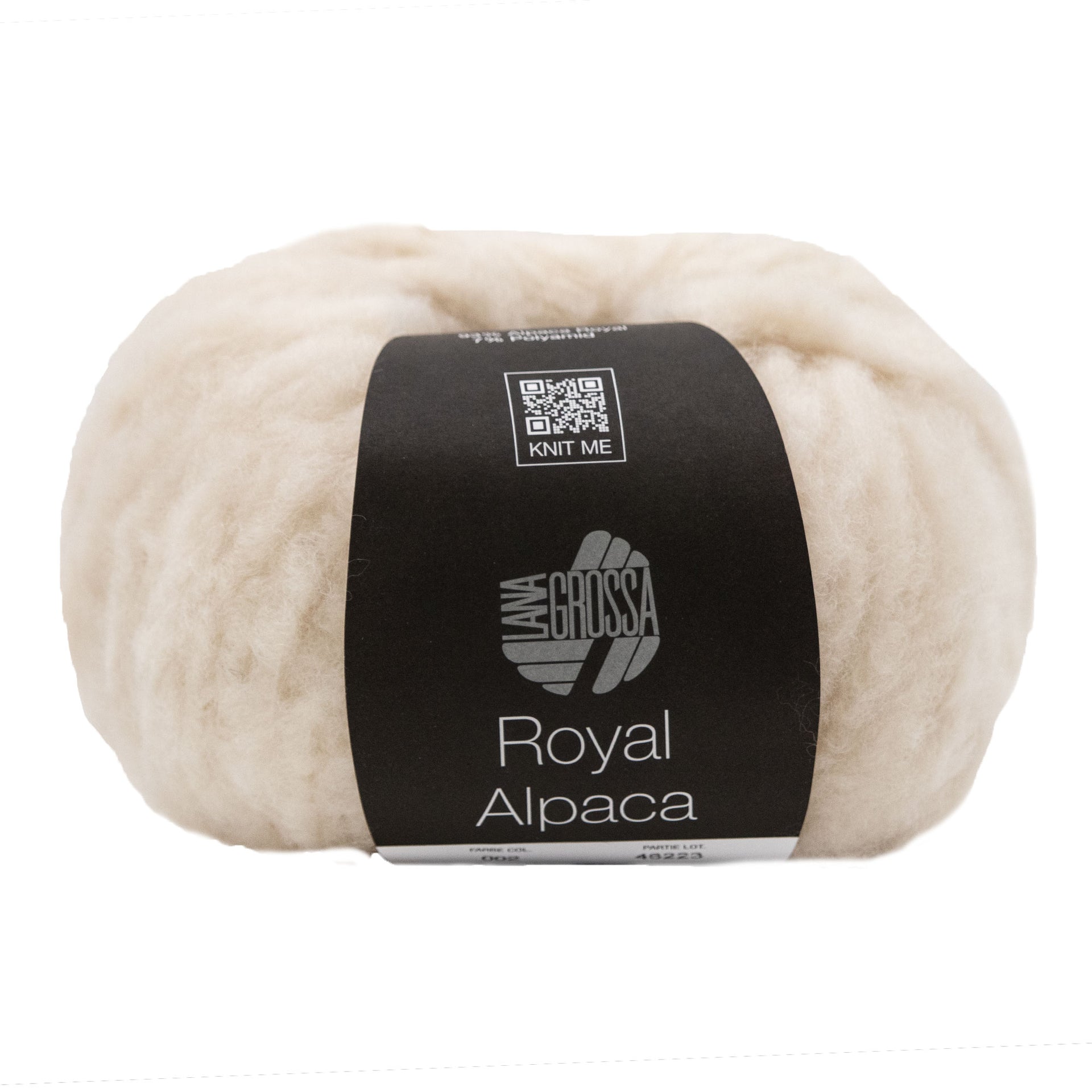 Lana Grossa Royal Alpaca Yarn - 02 Light Beige