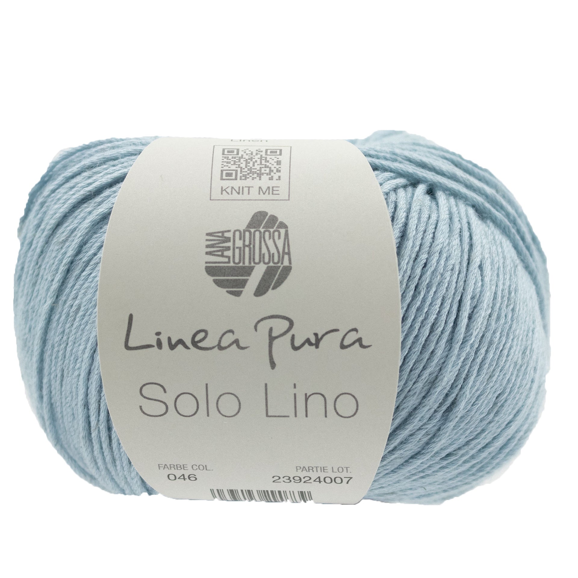 Lana Grossa Linea Pura Solo Lino Yarn - 046 Light Blue