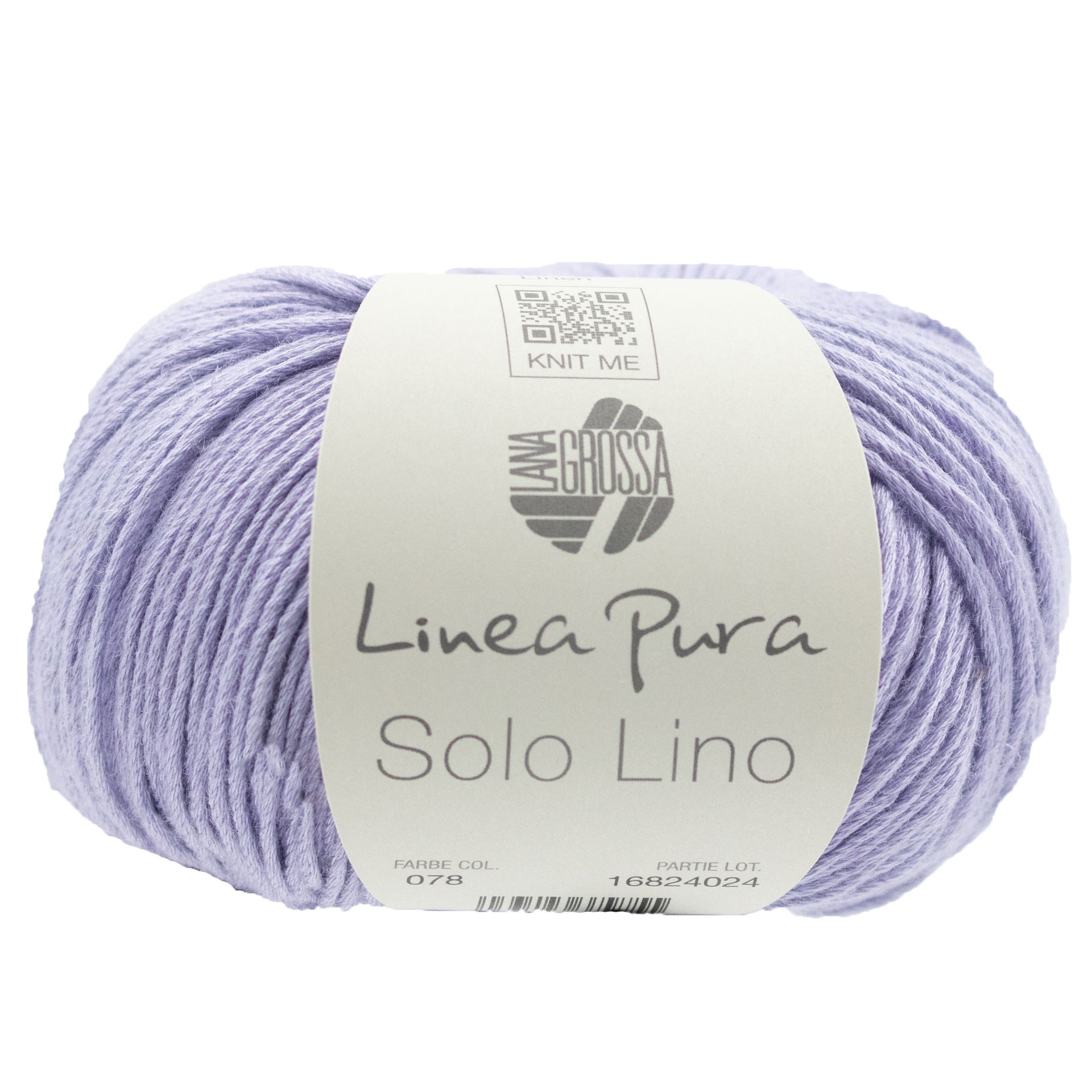 Lana Grossa Linea Pura Solo Lino Yarn - 078 Lilac