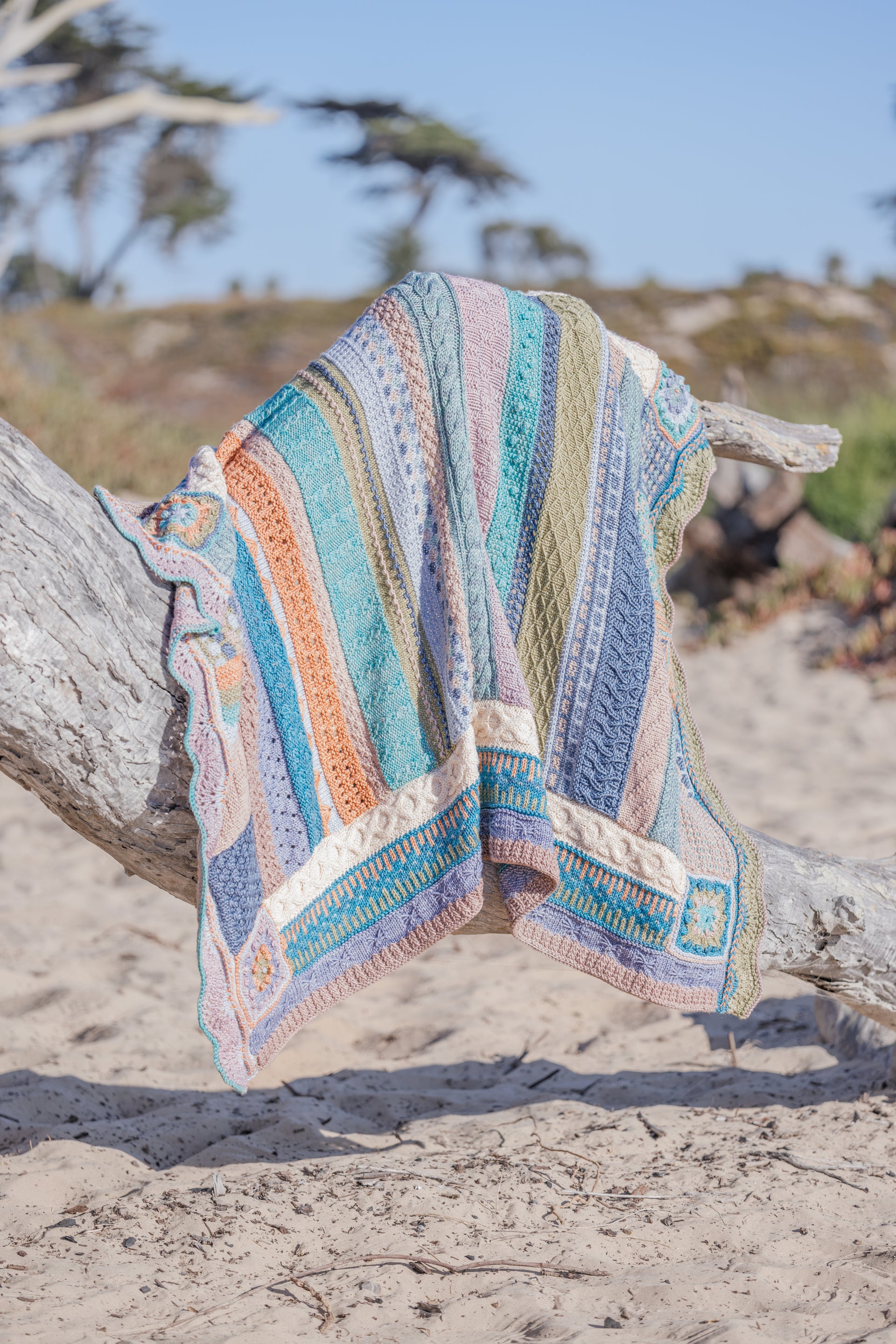 Jimmy Beans Wool 2025 Knit Blanket Club Kits - Tosh Blanket - Beachy Keen