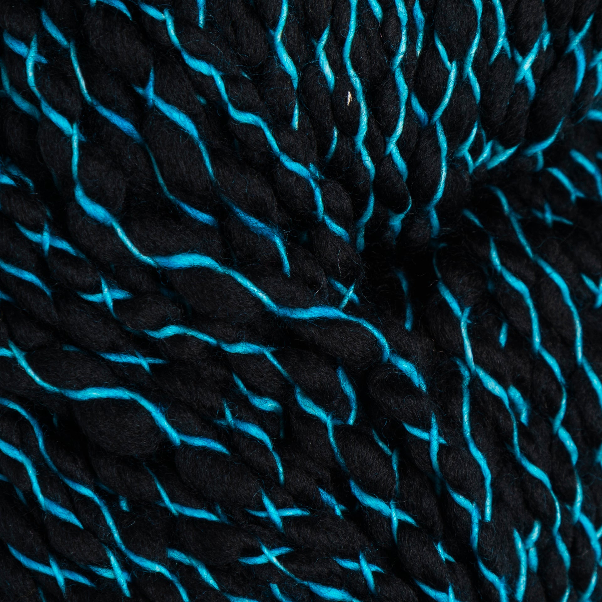 Malabrigo Caracol Yarn - 683 Cian on Black