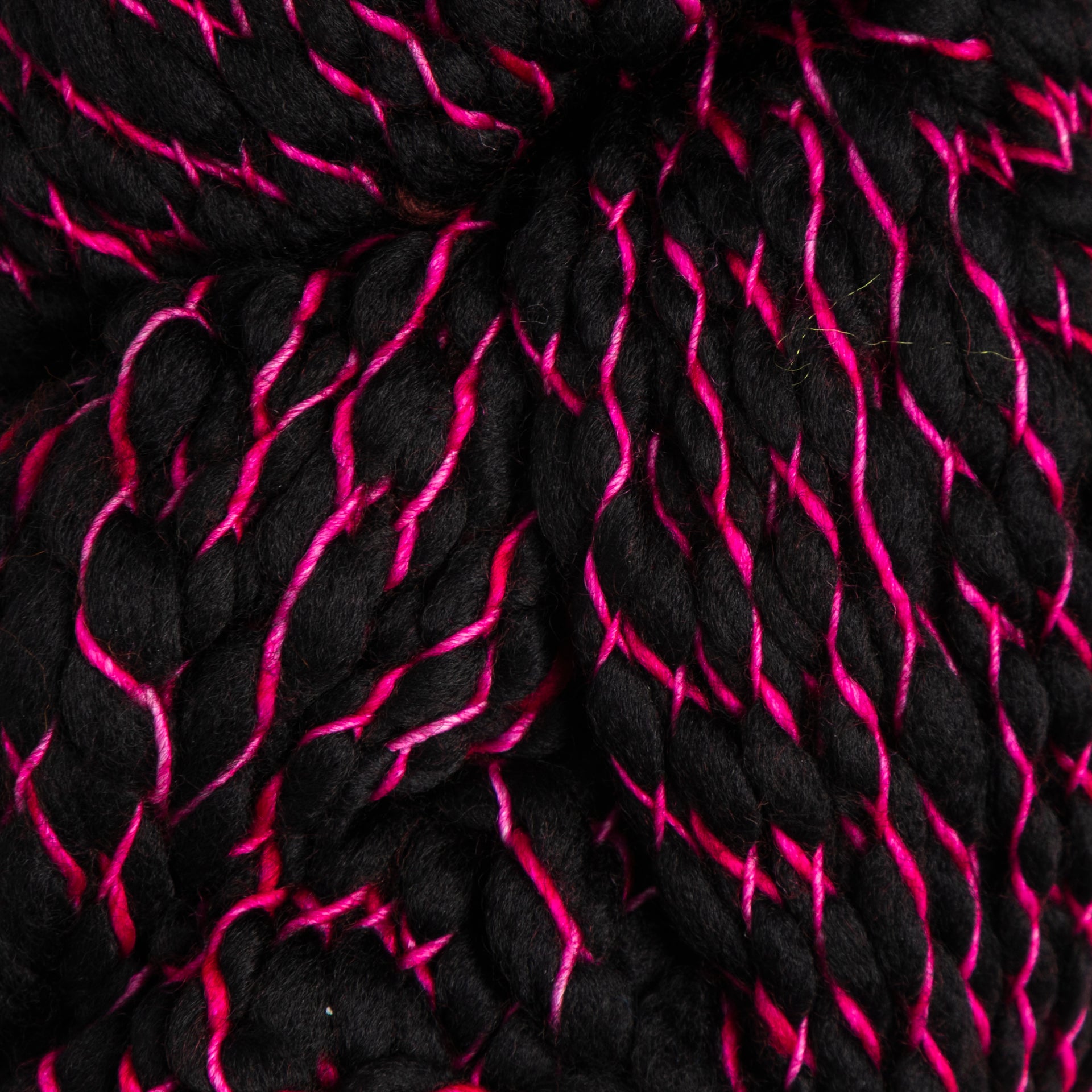 Malabrigo Caracol Yarn - 093 Fucsia on Black