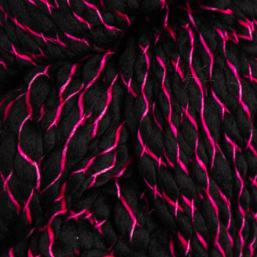 Malabrigo Caracol Yarn - 093 Fucsia on Black