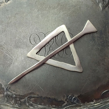 JUL Shawl Pins and Sticks - Midcentury Modern Triangle Pin