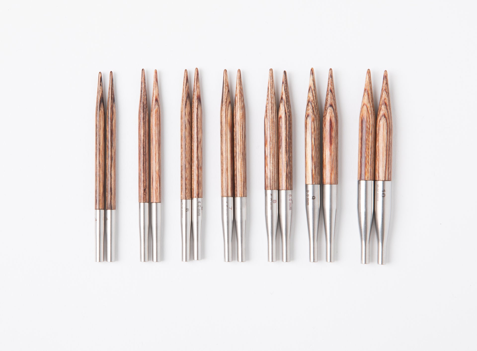 Knit Picks Resilience Moonstone Short Interchangeable Needle Clutch Set - US 4-10