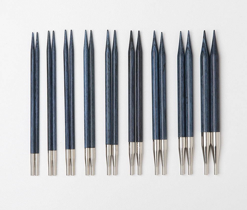 Knit Picks Blue & Gold Interchangeable Needle Clutch Set - US 4-11