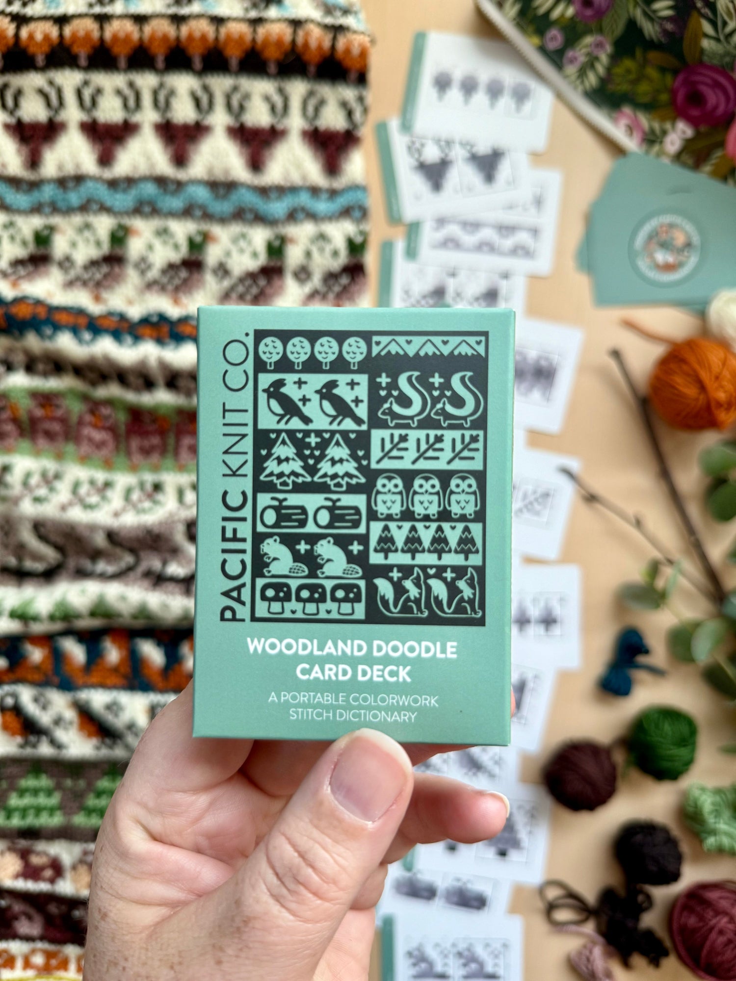 Pacific Knit Co. Woodland Doodle Card Deck
