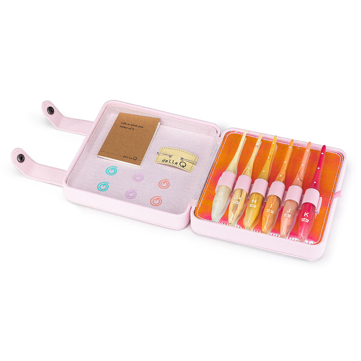 della Q Crochet Hook Stitch Case - Sunset