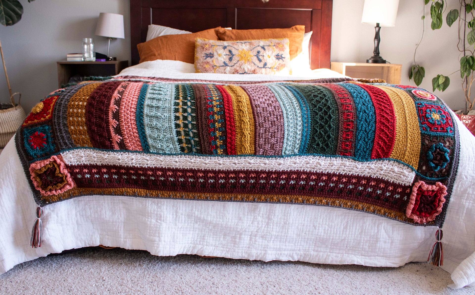 Jimmy Beans Wool 2025 Crochet Blanket Club Kits - Beanstalk Worsted - Trailblazer