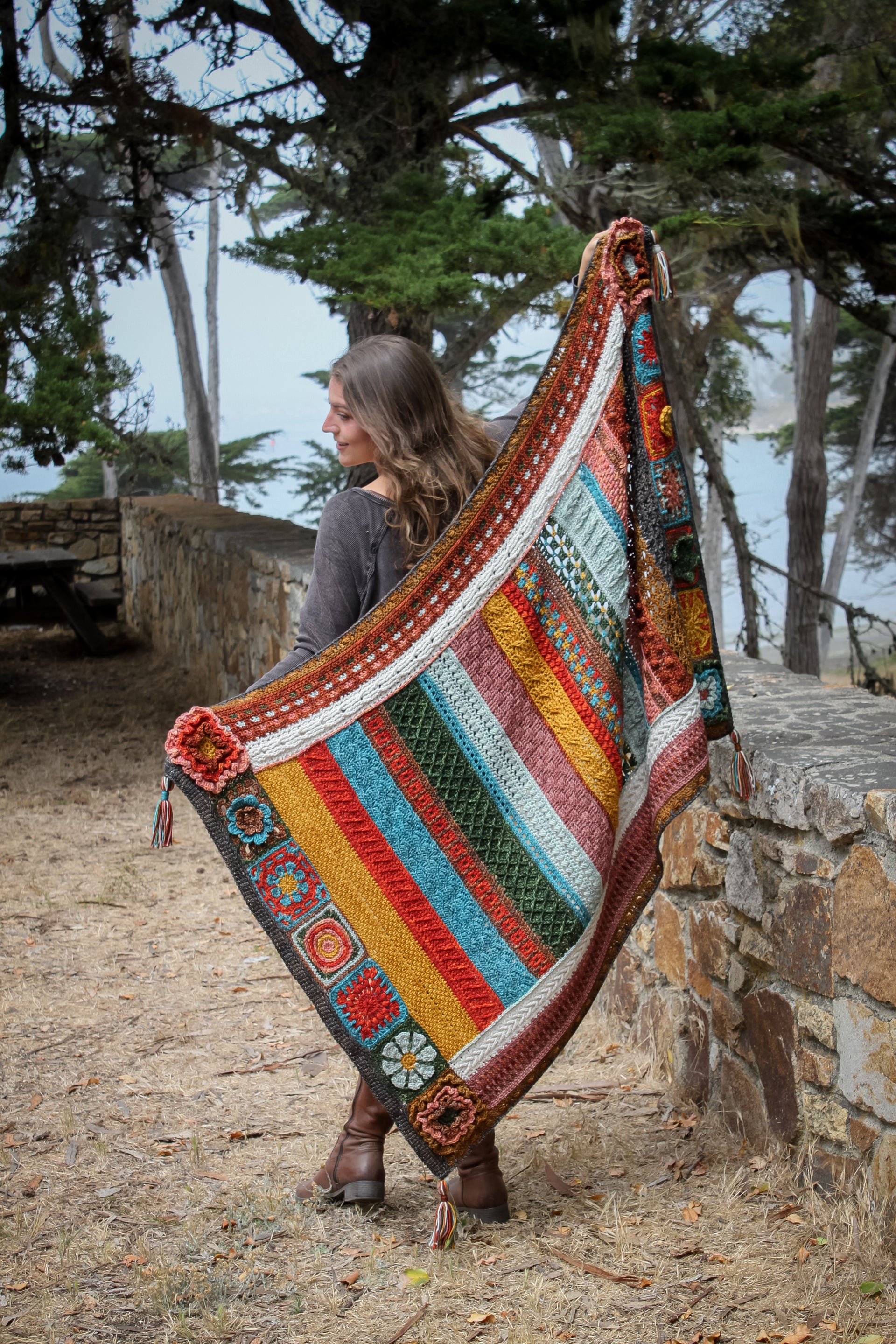 Jimmy Beans Wool 2025 Crochet Blanket Club Kits - Tosh Blanket - Trailblazer