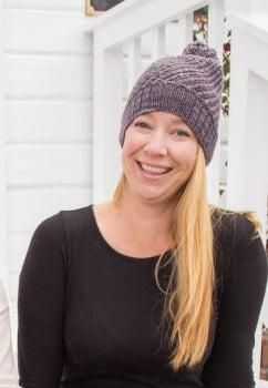 Jenny's Malabrigo Rhubarb Helix Hat - Main Image 1