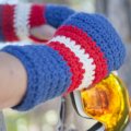 Stitch Mountain - USA Crochet Mitts Free Crochet Pattern