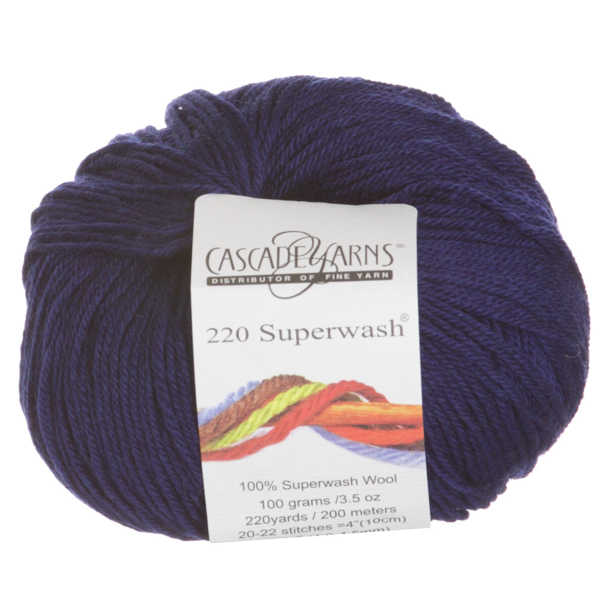 Cascade 220 Superwash Yarn - 1924 - Midnight Heather at Jimmy Beans Wool