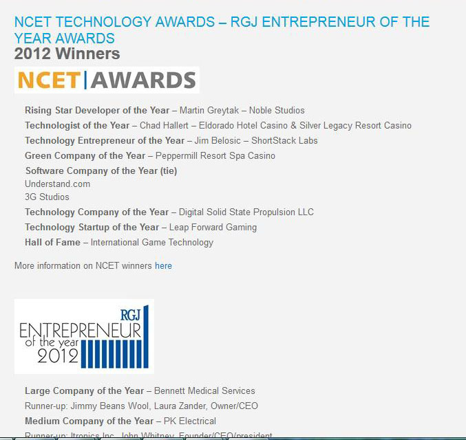 NCET Awards