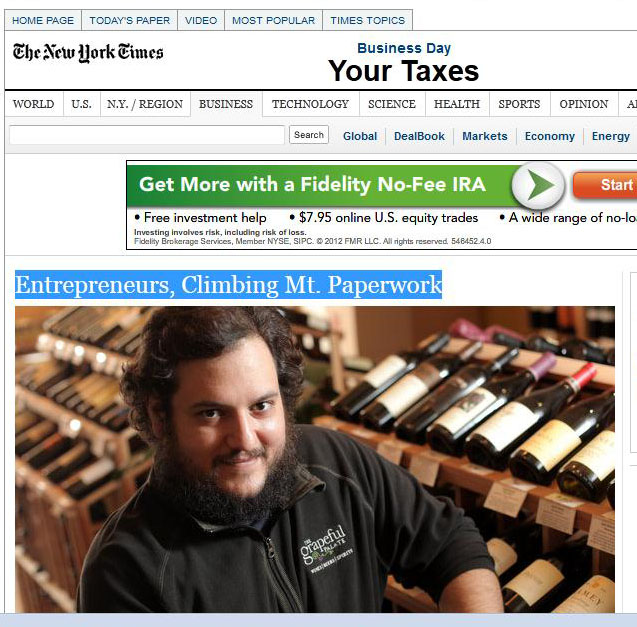 2012 New York Times Blog