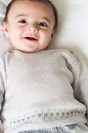 Rowan Baby Cashsoft Merino Unisex Boatneck Sweater Kit