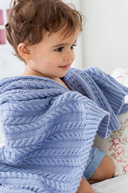 Rowan Baby Cashsoft Merino Cabled Blanket Kit