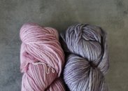 Jimmy Beans Wool Learn to Knit kits Pink Frost/Polar Morn