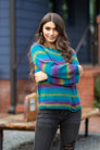 Universal Yarns Colorburst - Chroma Collection - Tourmaline Pullover - PDF DOWNLOAD Patterns photo