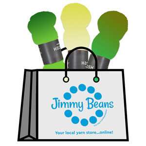 Jimmy Beans Wool 3 Skein Onesie Mystery Grab Bags kits Euro Sock - Greens & Yellows
