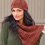 Plymouth Yarn - 3373 Fan Shell Hat and Cowl - PDF DOWNLOAD Patterns photo