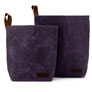 della Q Maker's Canvas Knit Sacks (Set of 2) - Purple Accessories photo