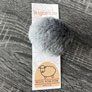 Ikigai Fiber Wool Pom Poms - Grey Wool Pom 8cm Accessories photo